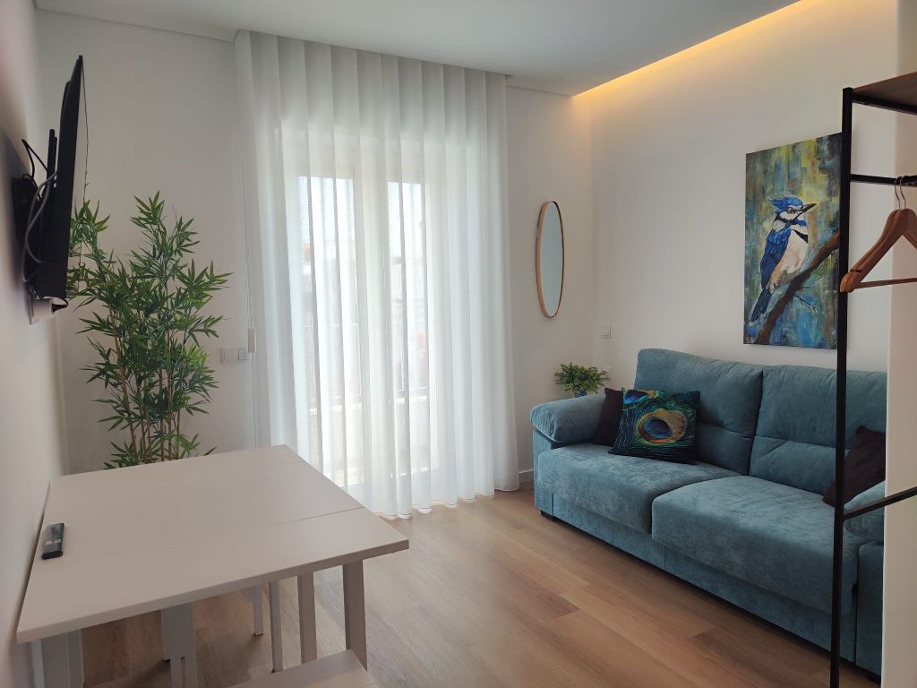 Sala de estar do Feel Faro